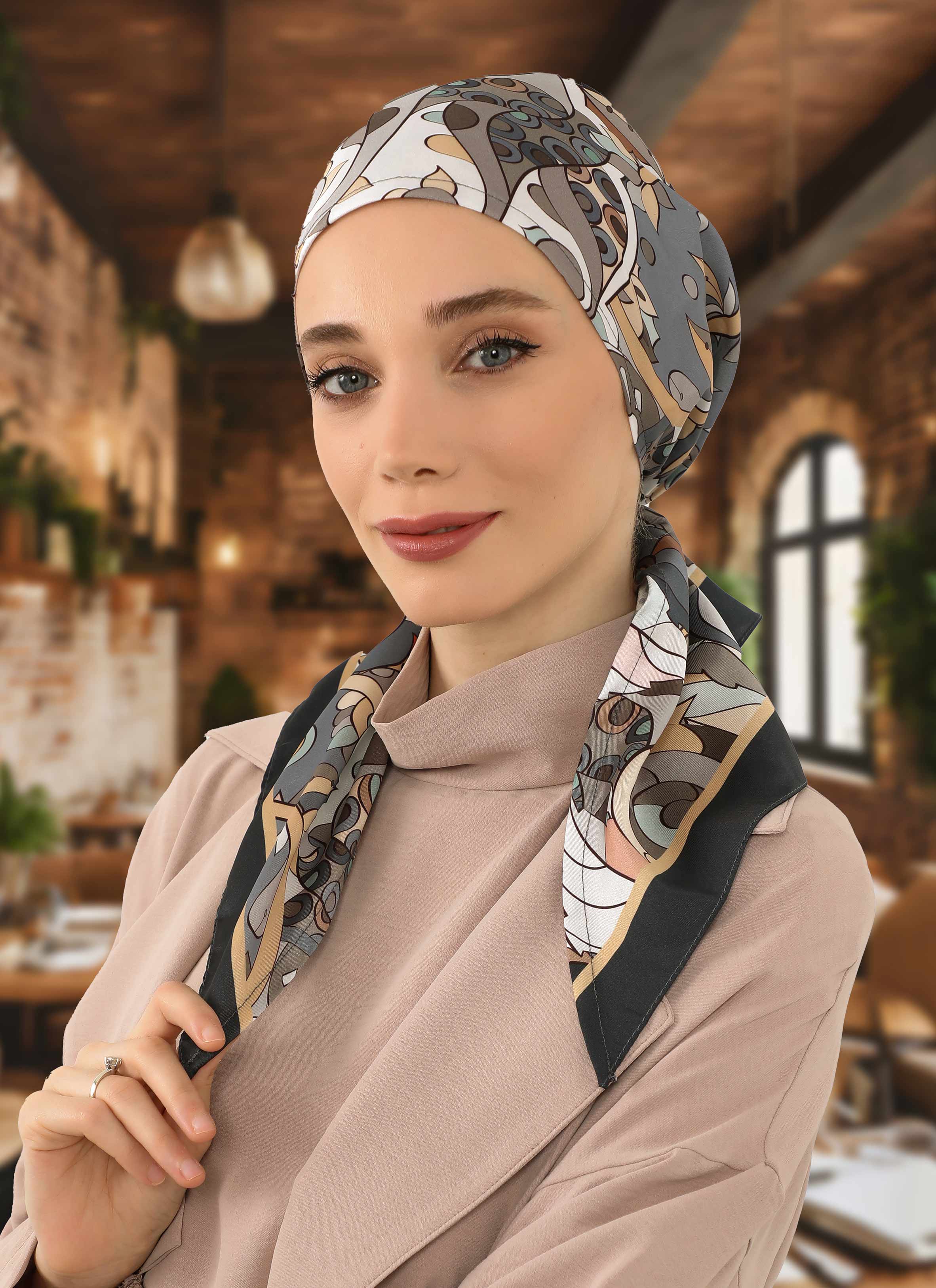 Desenli Twill Bone