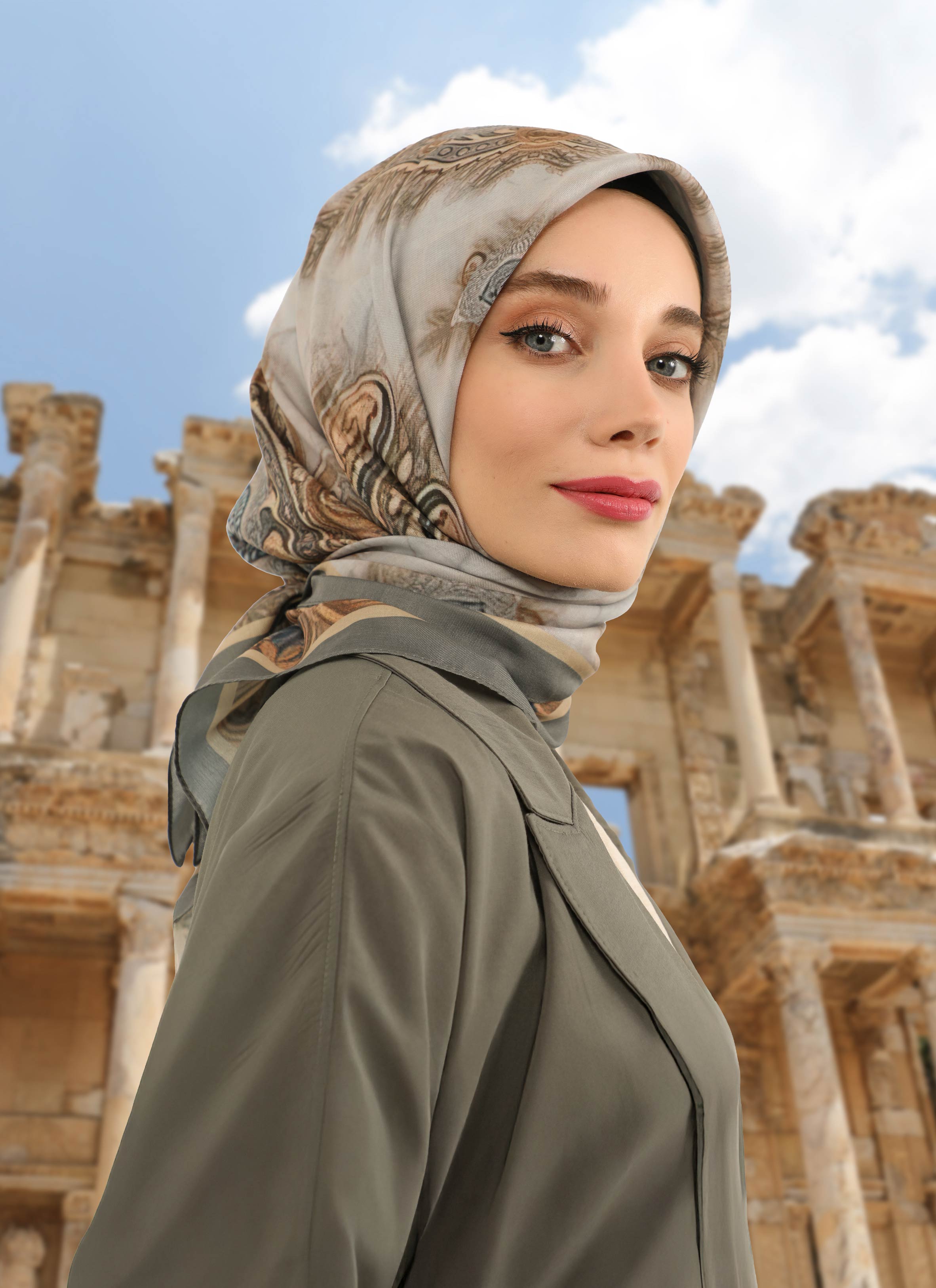 Desenli Vual Eşarp