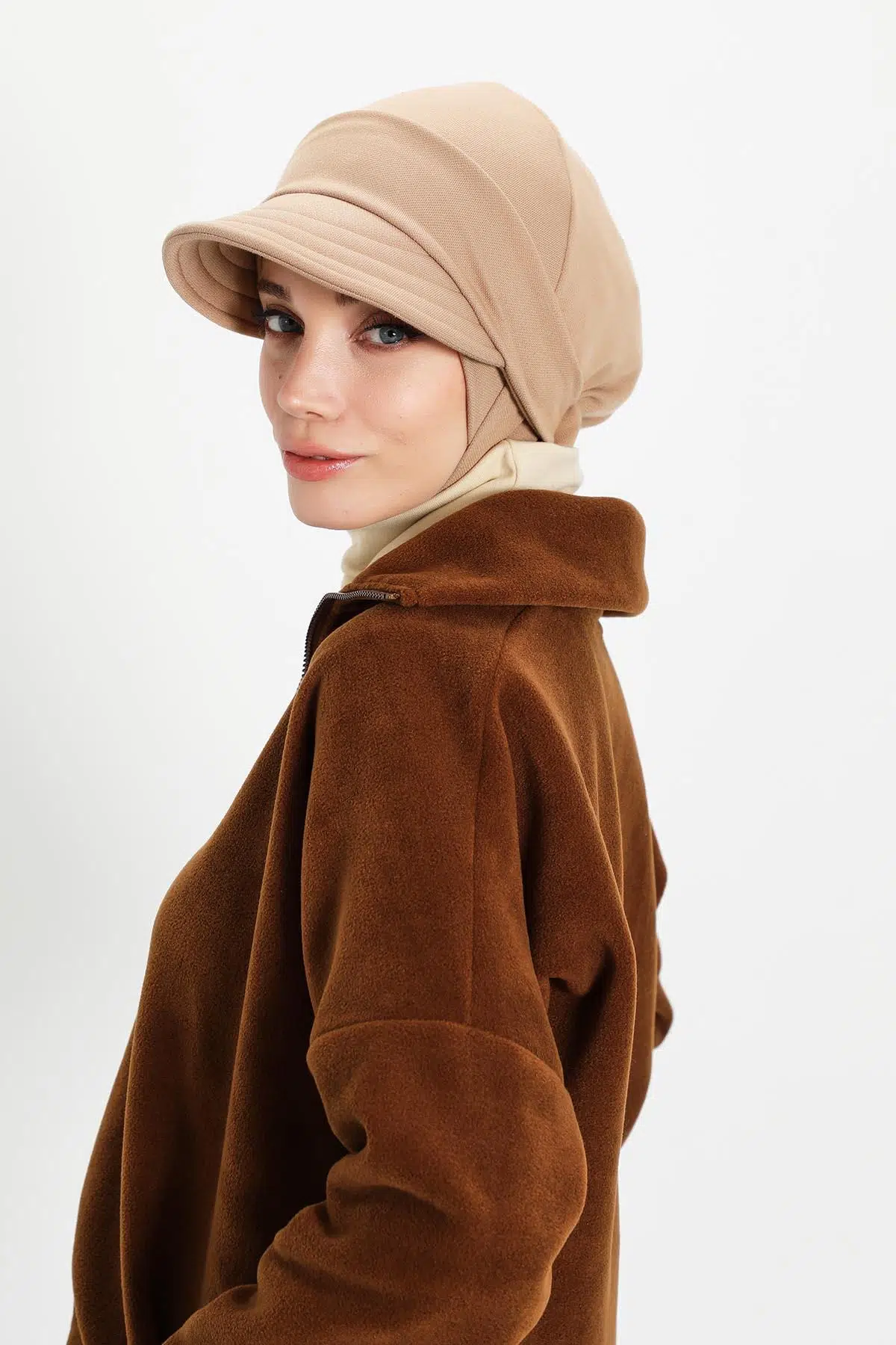 Çıkarılabilir Siperlikli Kışlık Türban,B-82IV