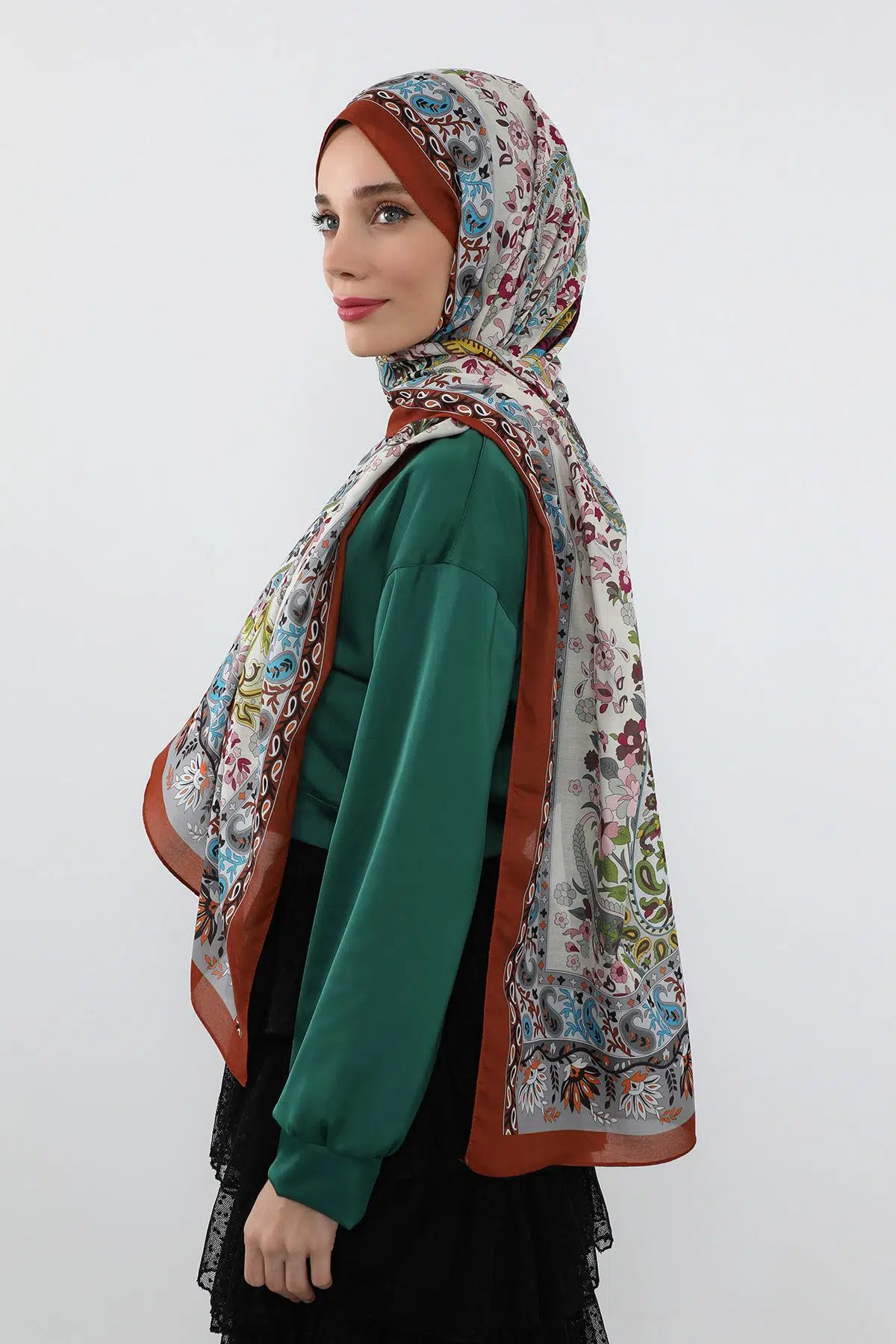 Desenli Vual Şal,SAL-106